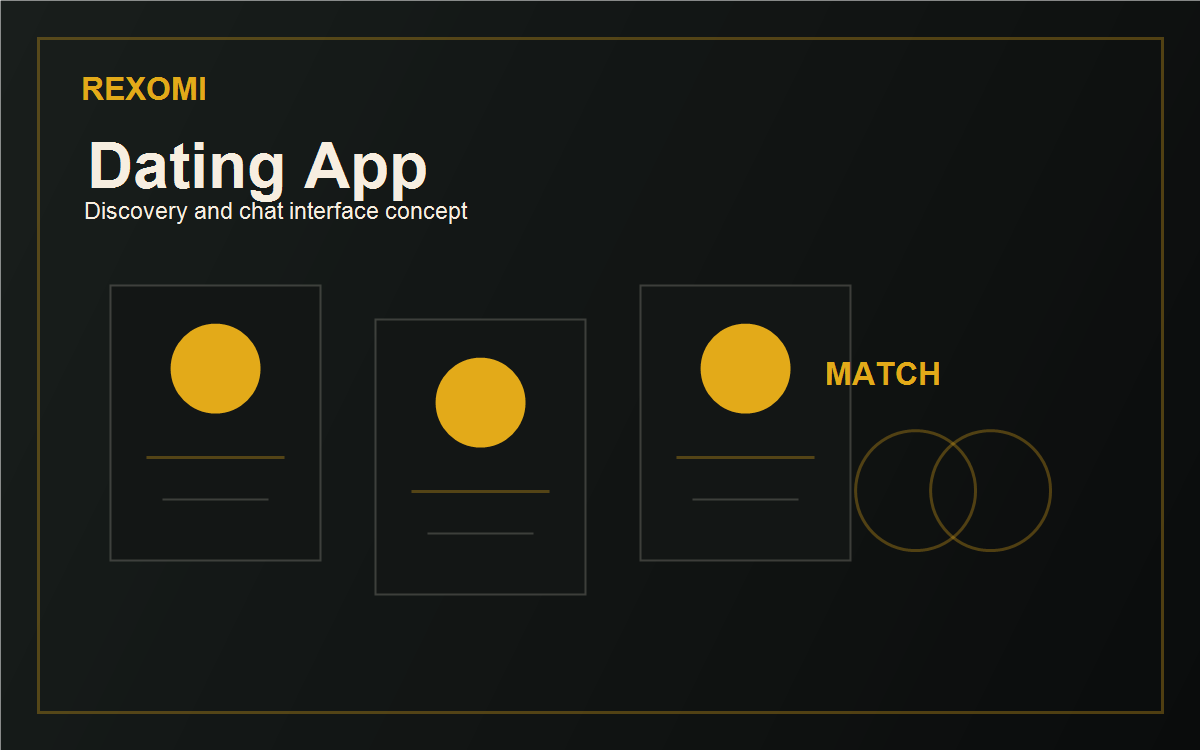 Dating app interface preview